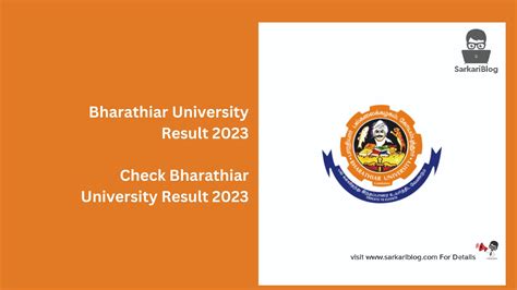 Bharathiar University Result 2023 (OUT) – Check Exam Result.